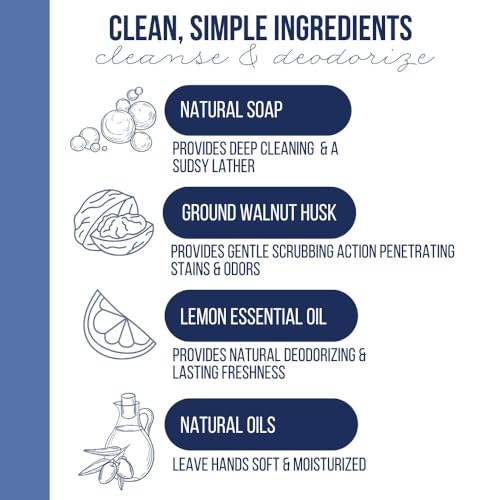 MacKenzie's Fisherman Hand Scrub - Gifts for Men - Gifts for Fisherman - Gifts for Cooks - Gifts for Gardeners - Cleansing & Deodorizing Hand Cleaner - 16 oz.