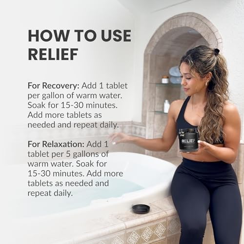 New Relief Hydrogen Bath Bomb Tablets: Relax Muscles, Soothe Discomfort, and Recover Naturally – Magnesium Hydrogen Soak (60 Tablets)
