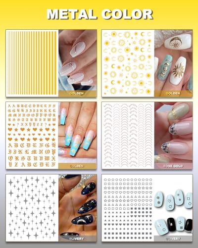 winthrop 36 Sheets All Holiday Nail Art Stickers, Mixed Season Nail Decals Set for All Year, Spring Summer 3D Self-Adhesive Colorful Pegatinas Uñas Daisy Butterfly 4th of July Halloween Christmas