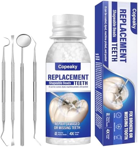 Tooth Repair Kit, Safe and Comfortable Replacements, Moldable Tooth Filling Repair Kit, Make You Smile Confidently Again (30mL)
