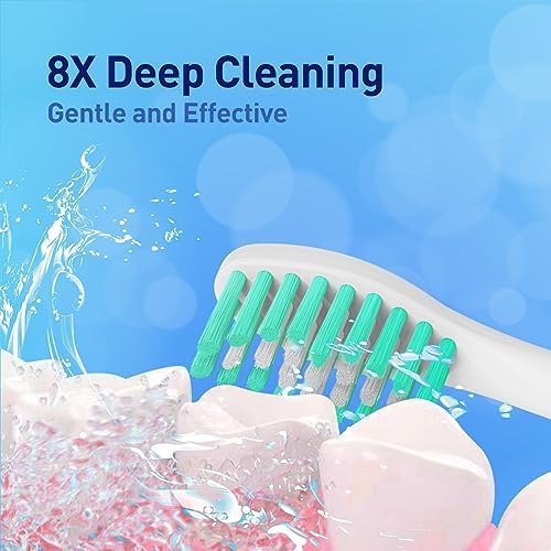 Replacement Brush Heads Compatible with Philips Sonicare Screw-on HX7022 HX7023 Essence E-Series Electric Toothbrush - Refills Heads for HX5610, 6 Packs