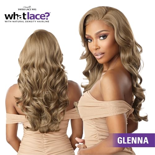 Sensationnel What Lace 13X6 Wigs - Glenna Lacefrontal Hand Tied Glueless Synthetic With Natural Density Preplucked Hairline (1B OFFBLACK)