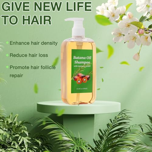 Shampoo De Batana, Rosemary Oil Shampoo,Batana Shampoo,Batana Shampoo with Rosemary Extract, Shampoo De Batana Para La Caida Del Cabello, Nourishing & Regenerating Hair-Soft and Fluffy for Men & Women