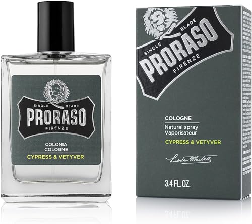 Proraso Eau De Cologne, Cypress and Vetyver, 3.4 Fl Oz