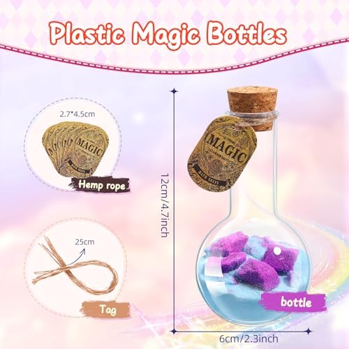 MeCids Magic Potion Bubble Bath Bombs for Kids - Safe & Non-Toxic Bath Color Tablets Bath Potions for Toddlers Ages 4-12 Fun Science Kit Gift for Birthday, Halloween，Thanksgiving，Christmas- 6 Pack