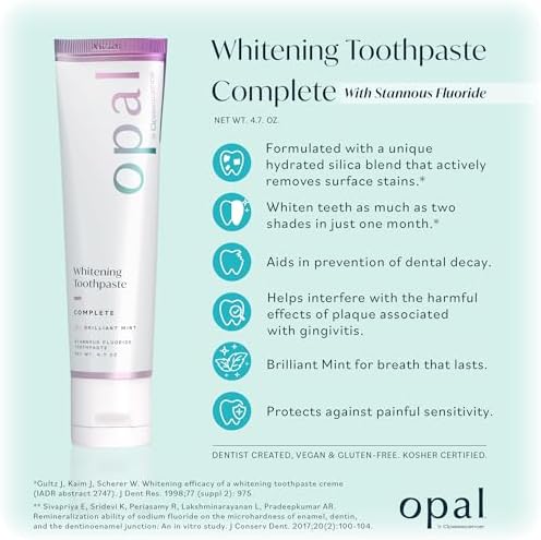 Opalescence Complete Stannous Fluoride for Prevention of Dental Decay, Sensivity, Gengivites & Whitening - (Pack of 1) Mint - 4.7 Ounce 5823-1