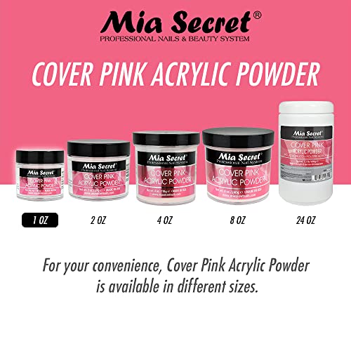 Mia Secret Cover Pink Acrylic Powder - Easy to Apply - 2 Ounce