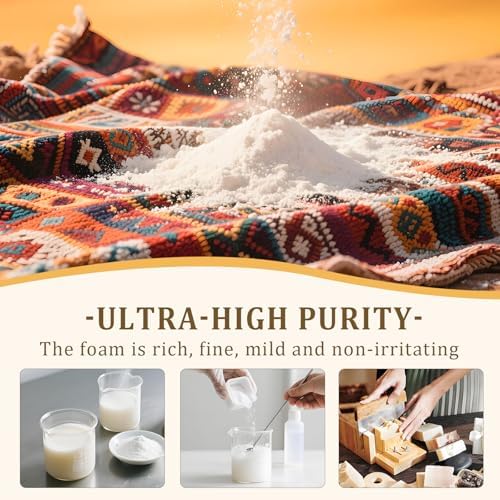 Sodium Dodecyl Sulfate, 1 Pound SDS Powder for Bath Bomb Making, Premium Sodium Lauryl Sulfate Powder, Sodium Dodecylsulfate for Soap Making, Bath Truffles and More (16 oz)
