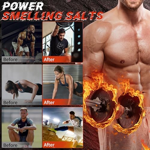 Potent Smelling Sálts for Athletes in Hockey, Weightlifting and Powerlifting - Instant Energy, Enhanced Focus & Motivation
