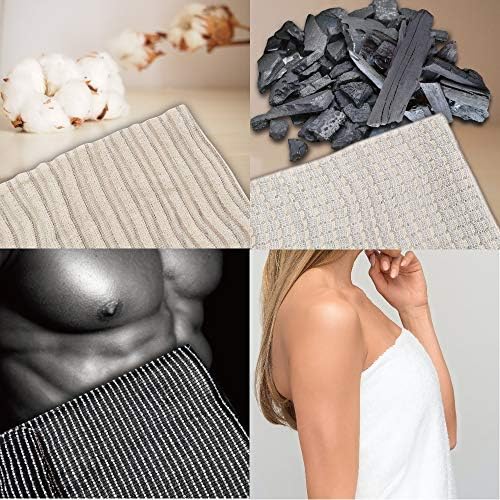 Exfoliating Washcloth [Made in Japan] Extra Long Exfoliating Towel Special Texture Makes Fluffy Foam Lather, Back Scrubber, Dead Skin Cell Remover, Loofah (3pcs Sets(Soft/midium/Super Hard))