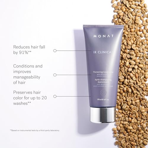 MONAT IR Clinical Thickening Conditioner – Vegan Conditioner For Thinning Hair with Rosemary & Mint – Repairing And Volume Boosting Action For Thicker/Fuller-Looking Hair