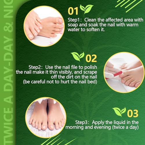 Toenail Fungus Treatment Extra Strength, Nature & Effective Nail Fungus Treatments for Fingernails & Toenail, Ingrown Toe nail Fungus Repair for Thick, Discolored & Damaged Nail