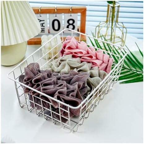 Washcloth Loofah Combo 2-in-1 Loufee Washcloth That Holds Bar Soap-Exfoliation Mesh Shower Ball for Body Wash & Smooth Skin+Free Loofah Dish Towel (Grey+Coffee+Pink)