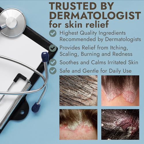 Tea Tree Scalp Scrub | Antifungal Itchy Scalp Treatment with Tea Tree Oil, Quartz Powder & Sea Salt | Gently Exfoliates, Relieves Dryness, Fights Dandruff, Promotes Healthy Hair Growth & Scalp Relief
