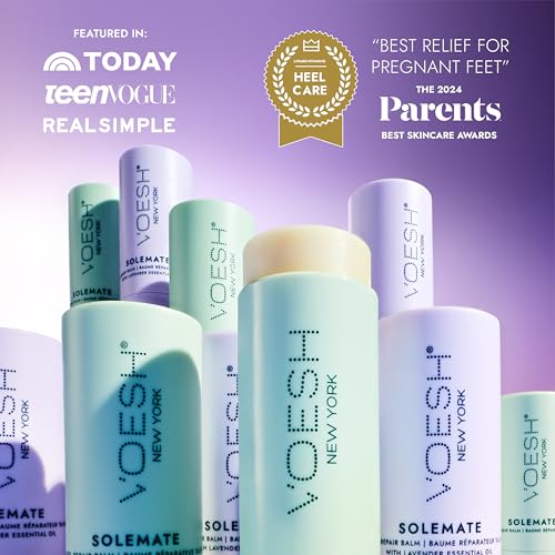 VOESH Solemate Heel Repair Balm, Moisturizer, Heel Repair, Balm for Rough & Cracked Heels, Foot Care - Lavender