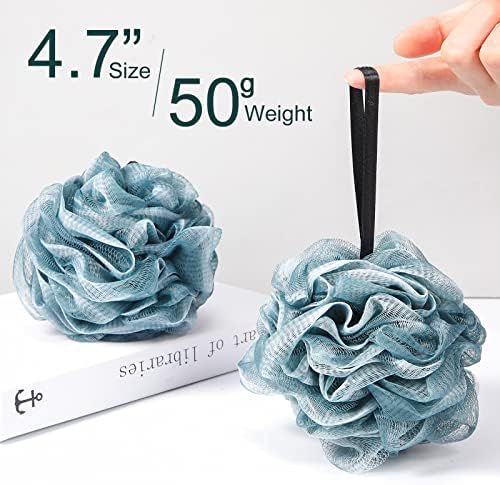 Sunnyray 24 Pack Bath Shower Loofah Sponge Pouf Body Scrubber Exfoliator Bath Sponge Body Scrubber for Men and Women Spa Gift