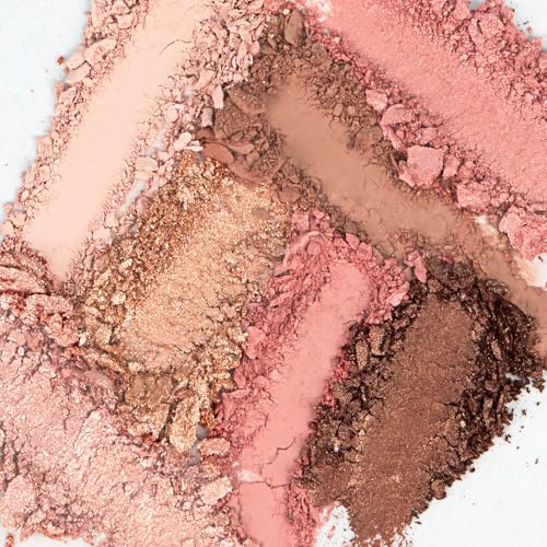 Petite N Pretty Beginner CactiCali Makeup Set for Kids, Teens, & Tweens - Natural Eyeshadow and Cheek Makeup Palette & 10k Shine Lip Gloss (Diamond Heist)
