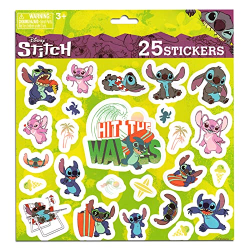 Stitch Nail Art Stickers Set - Bundle with 36 Lilo and Stitch Press-On Nails for Birthday Supplies, Goodie Bags, and More, with Stickers and More