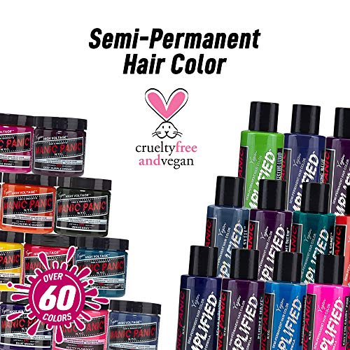 MANIC PANIC Classic Fuschia Shock Semi Permanent Hair Color - Dark Pink Hair Dye for Women & Men That Lasts 4-6 Weeks - Vegan, Ammonia & Cruelty-Free - Create & Mix Custom Shades (4oz)