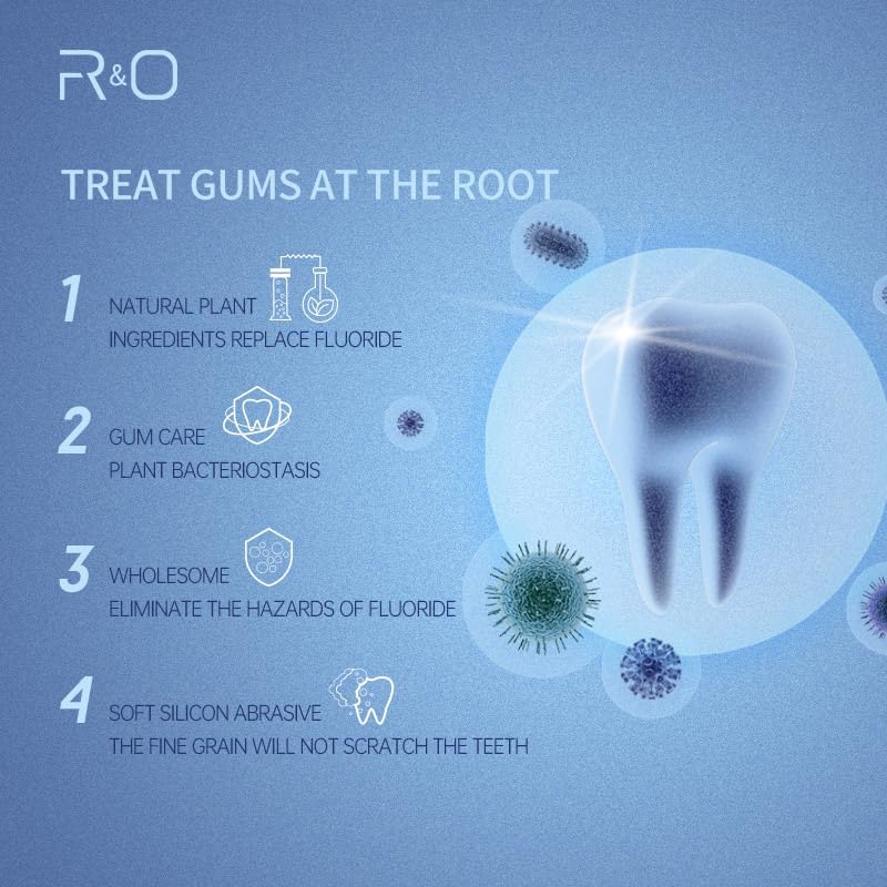 R&O Ageratum Whitening Toothpaste with Bamboo Charcoal, 3.53 oz - Removes Stubborn Stains, Great for Teeth Whitening, Reduces Plaque, Promotes Oral Health with Long - Lasting Fresh Breath (3 Tubes)
